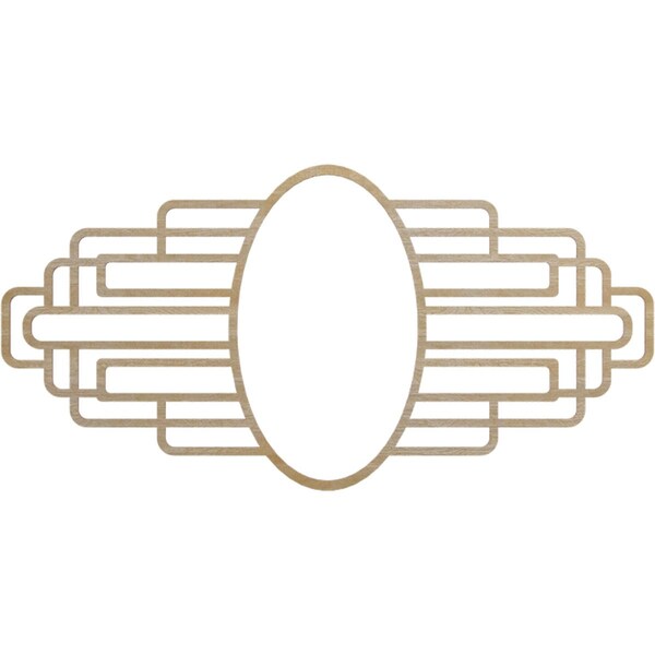 Ekena Millwork Elizabeth Wood Fretwork Pierced Ceiling Medallion, Hickory, 36"W x 18"H x 9 7/8"IW x 17"IH x 1/4"T CMWP36X18X0250EBHI - main